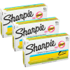Sharpie® Accent Highlighter, Narrow Chisel Tip, Nontoxic, Fluorescent Yellow Ink - Pkg Qty 12
