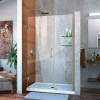 DreamLine™ Unidoor Frameless Adjustable Shower Door SHDR-20487210S-04 W/Glass Shelves, 48"-49"