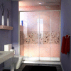 DreamLine™ Visions Clear Glass Shower Door SHDR-1160726-04, 56"-60" x 72"