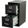 Lorell® 2-Drawer Commercial-Grade Vertical File Cabinet, 15"W x 22"D x 28"H, Black
