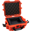Nanuk 905 Case w/Padded Divider, 12-1/2"L x 10"W x 6"H, Orange