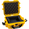 Nanuk 905 Case w/Padded Divider, 12-1/2"L x 10"W x 6"H, Yellow