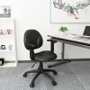 Boss Office Task Chair with Arms - Vinyl- Mid Back - Black