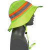 Ergodyne Chill-Its&#174; Evap. Class Headwear Hi-Vis Ranger Hat w/ Built-In Cooling Towel, Lime, S/M