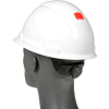 3M™ Hard Hat With UVicator, H-701R-UV, White, 4-Point Ratchet Suspension