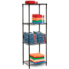 Nexel® Black Epoxy Wire Shelving Starter 54"W x 18"D x 86"H