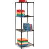 Nexel® Black Epoxy Wire Shelving Starter 24"W x 24"D x 86"H