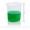 Bel-Art Graduated Griffin Low-Form Beaker 262100000, 50ml Capacity, 10ml Graduation, Clear, 12/PK
