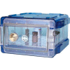 Bel-Art Secador® 1.0 Vertical Desiccator Cabinet, 0.7 Cu.Ft., Clear with Blue End-Caps