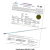 H-B® B60780-0500 DURAC Plus ASTMS64F-03 Calibrated Liquid-In-Glass Thermometer, 77/131°F