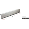 Baseboarders® Premium Series 3 ft Steel Easy Slip-on Baseboard Heater Cover, White