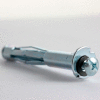 Hollow Wall Anchor - 1/8" x 1-1/4" - Slotted Hex Head - Steel - Zinc - Pkg of 100 - BBI 267267