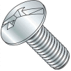 8-32 x 1-1/4" Machine Screw - Truss Head - Phillips/Slotted - Steel - Zinc CR+3 - FT - UNC - 100 Pk