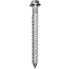 Tapking Concrete Screw Anchor - 1/4" x 5" - Slotted Ind. Hex Washer Head - Steel - 100 Pk