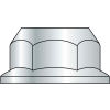 Serrated Hex Flange Nut - 1/4-20 - Zinc CR+3 - Case Hardened Steel - UNC - Pkg of 100 - BBI 857180