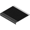 Babcock-Davis® Stair Tread With Bar Abrasive BSTRB-A11D-48, Extruded Aluminum, 48"W X 11"D