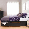 Prepac Manufacturing Black King Mate's Platform Storage Bed with 6 Drawers