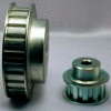 15 Tooth Timing Pulley, (L) 3/8" Pitch, Clear Zinc Plated Steel, 15l050-6fs6 - Min Qty 5