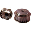 20 Tooth Timing Pulley, (L) 3/8" Pitch, Clear Zinc Plated Steel, 20l100-6fs6 - Min Qty 3