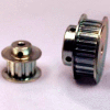 20 Tooth Timing Pulley, (Xl) 1/5" Pitch, Clear Zinc Plated Steel, 20xl037-6fs6 - Min Qty 8