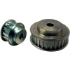 26 Tooth Timing Pulley, (L) 3/8" Pitch, Clear Zinc Plated Steel, 26l075-6fs7 - Min Qty 3