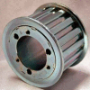 44 Tooth Timing Pulley, (HTD) 8mm Pitch, Clear Zinc Plated Steel, QD44-8M-20