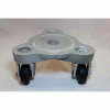 Bond® Cast Iron Triangular Dolly 2076 - Hard Tread Rubber Wheels - 525 Lb. Capacity