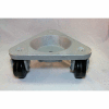 Bond® Cast Iron Triangular Cup Dolly 3310 - Phenolic Wheels - 750 Lb. Capacity