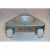 Bond® Cast Iron Triangular Cup Dolly 3310 - UHMW PE Wheels - 750 Lb. Capacity