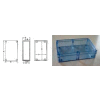 Bud Bt-2723 Blue Transparent Nema 4x Box 4.53" L X 3.54" W X 2.17" H - Min Qty 7