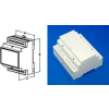 Bud Dmb-4773 Din Rail Mount Multi-Board Box 4.18" L X 3.55" W X 2.26" H - Min Qty 12