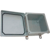 Bud Nf-6612 Fiberglass Nema Bx SS Screw Type Lid Closure 9.9" W X 6.8" D X 11.78" H-Min Qty 2