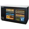 Sliding Glass Door Back Bar Refrigerator BB-GSY Series - BB58HC-1-GS-B