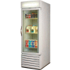 One Door Glass Door Merchandiser Refrigerator, 27-1/4"W - MMR23HC-1-W