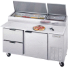 Beverage Air® DPD67HC-2 Deli/Pizza Prep Tables W/ Drawers Dpd Series, 67"W