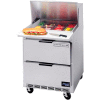 Food Prep Tables SPED27 Elite Series Standard Top w/ Drawers, 27"W - SPED27HC-B