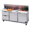 Food Prep Tables SPED72 Elite Series Standard Top w/ Drawers, 72"W - SPED72HC-10-4