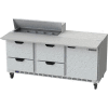 Food Prep Tables SPED72 Elite Series Cutting Top w/ Drawers, 72"W - SPED72HC-10C-4