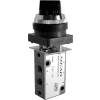 Bimba-Mead Air Valve LTV-TP, 5 Port, 2 Pos, Manual, 1/8" NPTF Port, Two-Pos Actuator, Detent Rtn