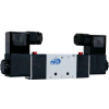 Bimba-Mead Pilot Solenoid Valve M4V220-08-110VAC, 5 Port, 2 Pos, Dbl, 1/4" NPT, 1/8" NPT Exh, 120VAC