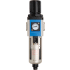 Bimba-Mead, Filter/Regulator, MGFR300-10-M, 3/8" NPT Ports, Manual Drain, Polycarbonate Bowl