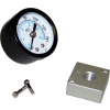 Bimba-Mead, 40mm Round Pressure Gauge Kit, RGK-40,1/8" NPT, W/ Adaptor Plate, 2 Screws