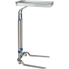 Blickman 8871SS Jumbo Benjamin Foot Operated Stainless Steel Mayo Stand, 20" x 25" Tray