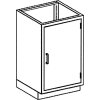 Blickman AA24HS Stainless Steel Base Cabinet with 1 Shelf, 24-1/8"W x 22"D x 35-3/4"H