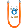 BK Resources 1/2" x 48" Commercial Gas Hose Kit CSA and ANSI Approved, BKG-GHC-5048-SCK2