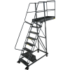 Ballymore 8 Step Steel Cantilever Ladder -28" Overhang, Serrated Tread - CL-8-28-S