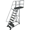Ballymore 9 Step Steel Cantilever Ladder -42" Overhang, Perforated Tread - CL-9-42-P