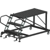 4 Step Heavy Duty Steel Mobile Work Platform - 24" x 48" Platform - SNR4-24-48PD