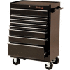 Blackhawk 92708R 27"W X 18"D X 41-1/2"H 8 Drawer Black Roller Cabinet