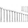 Blackhawk MF-017M 17 Piece Satin Metric Combination Wrench Set, 12 Point
